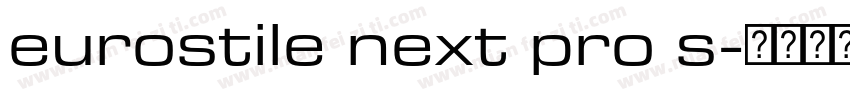 eurostile next pro s字体转换